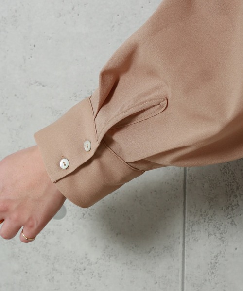 libelle more（リベル モア）の「シアーバックプリーツガウンワンピース（ワンピース・レディース・ベージュ/モカ/ブラック・FREE）」の20枚目の写真