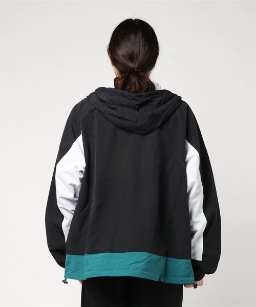 WEGO(ウィゴー)の「WEGO/ナイロンフーデッドブルゾン(ナイロンジャケット・メンズ・ホワイト/ブラック/ネイビー・MEDIUM/LARGE)」の8枚目の写真