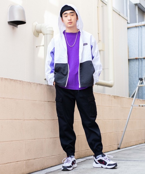 WEGO(ウィゴー)の「WEGO/ナイロンフーデッドブルゾン(ナイロンジャケット・メンズ・ホワイト/ブラック/ネイビー・MEDIUM/LARGE)」の21枚目の写真