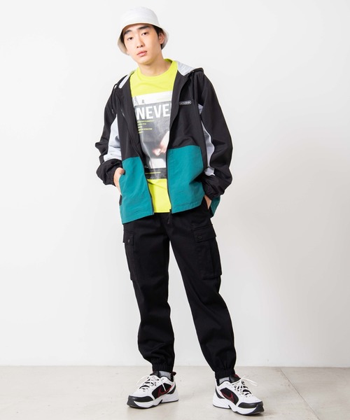 WEGO(ウィゴー)の「WEGO/ナイロンフーデッドブルゾン(ナイロンジャケット・メンズ・ホワイト/ブラック/ネイビー・MEDIUM/LARGE)」の17枚目の写真