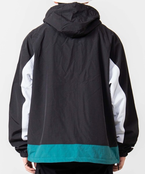 WEGO(ウィゴー)の「WEGO/ナイロンフーデッドブルゾン(ナイロンジャケット・メンズ・ホワイト/ブラック/ネイビー・MEDIUM/LARGE)」の12枚目の写真