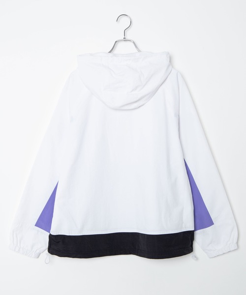 WEGO(ウィゴー)の「WEGO/ナイロンフーデッドブルゾン(ナイロンジャケット・メンズ・ホワイト/ブラック/ネイビー・MEDIUM/LARGE)」の6枚目の写真