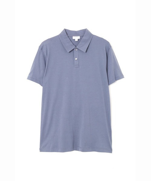 SUNSPEL（サンスペル）の「SUNSPEL / MEN’S?Q82 PLAIN（ポロシャツ・メンズ・チャコール/ブルー・LARGE/SMALL/MEDIUM）」の2枚目の写真