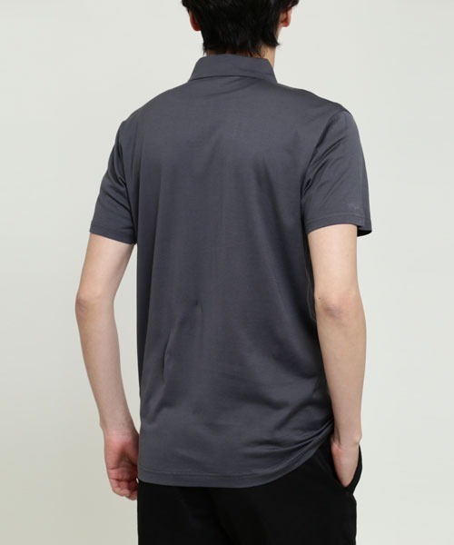 SUNSPEL（サンスペル）の「SUNSPEL / MEN’S?Q82 PLAIN（ポロシャツ・メンズ・チャコール/ブルー・LARGE/SMALL/MEDIUM）」の5枚目の写真