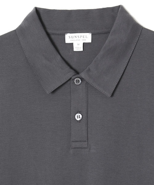 SUNSPEL（サンスペル）の「SUNSPEL / MEN’S?Q82 PLAIN（ポロシャツ・メンズ・チャコール/ブルー・LARGE/SMALL/MEDIUM）」の10枚目の写真