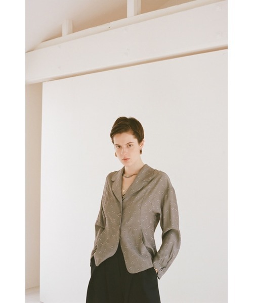 CLANE（クラネ）の「DOT JACQUARD SHIRT JACKET（シャツ/ブラウス