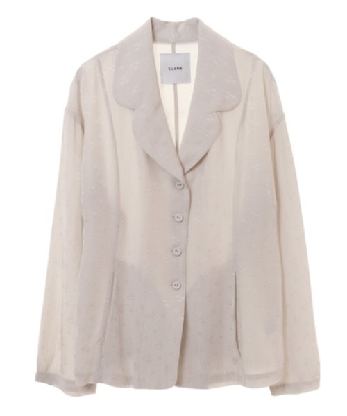 CLANE（クラネ）の「DOT JACQUARD SHIRT JACKET（シャツ 