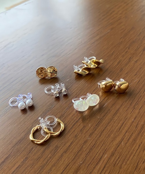 LOWRYS FARM（ローリーズファーム）の「７ＳＥＴジュシノンホールイヤリング　885976（イヤリング・レディース・その他1/その他2/その他3/キャメル/グレー系その他/ベージュ・FREE）」の6枚目の写真