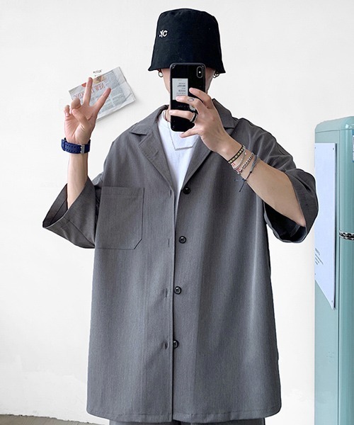 【セール】【neos -addictive design-】ルーズシルエット テーラード ハーフ スラックス ジャケット パンツ セットアップ（セットアップ）｜neos（ネオス）