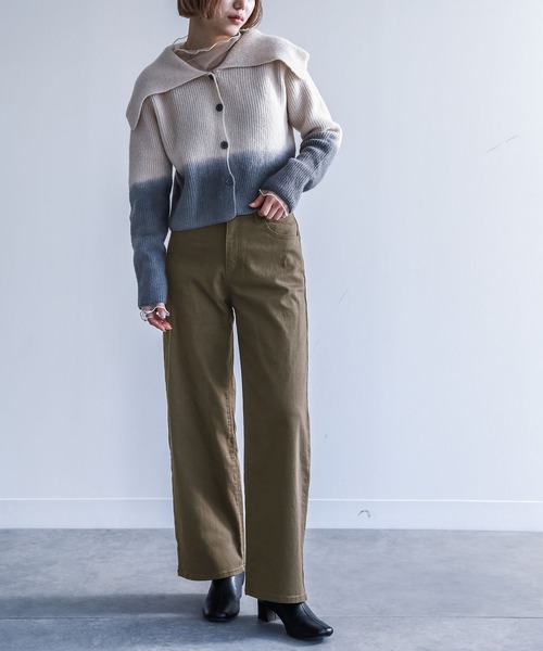 n'OrLABEL（ノアールレーベル）の「『ストレートワイドパンツ』（その他パンツ・レディース・ブラック/ブラウン/インディゴブルー/ブルー系その他/チャコール・LL/3L/S/M/L）」の22枚目の写真