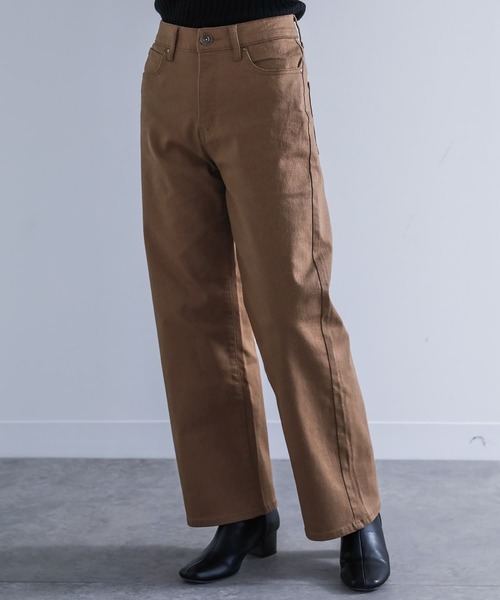 n'OrLABEL（ノアールレーベル）の「『ストレートワイドパンツ』（その他パンツ・レディース・ブラック/ブラウン/インディゴブルー/ブルー系その他/チャコール・LL/3L/S/M/L）」の9枚目の写真