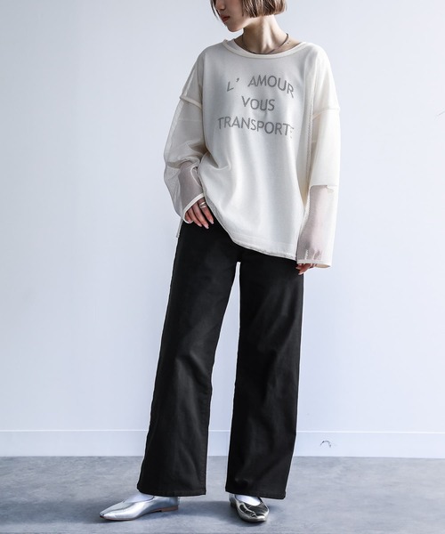 n'OrLABEL（ノアールレーベル）の「『ストレートワイドパンツ』（その他パンツ・レディース・ブラック/ブラウン/インディゴブルー/ブルー系その他/チャコール・LL/3L/S/M/L）」の13枚目の写真