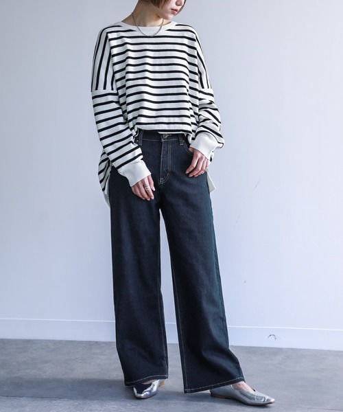 n'OrLABEL（ノアールレーベル）の「『ストレートワイドパンツ』（その他パンツ・レディース・ブラック/ブラウン/インディゴブルー/ブルー系その他/チャコール・LL/3L/S/M/L）」の19枚目の写真