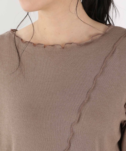 LOWRYS FARM(ローリーズファーム)の「メロータイトLS 894966(Tシャツ/カットソー・レディース・ブラック/ブラウン/ブルー/アイボリー・FREE)」の10枚目の写真