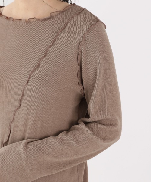 LOWRYS FARM(ローリーズファーム)の「メロータイトLS 894966(Tシャツ/カットソー・レディース・ブラック/ブラウン/ブルー/アイボリー・FREE)」の11枚目の写真