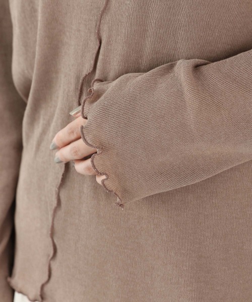 LOWRYS FARM(ローリーズファーム)の「メロータイトLS 894966(Tシャツ/カットソー・レディース・ブラック/ブラウン/ブルー/アイボリー・FREE)」の9枚目の写真