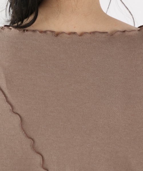 LOWRYS FARM(ローリーズファーム)の「メロータイトLS 894966(Tシャツ/カットソー・レディース・ブラック/ブラウン/ブルー/アイボリー・FREE)」の13枚目の写真