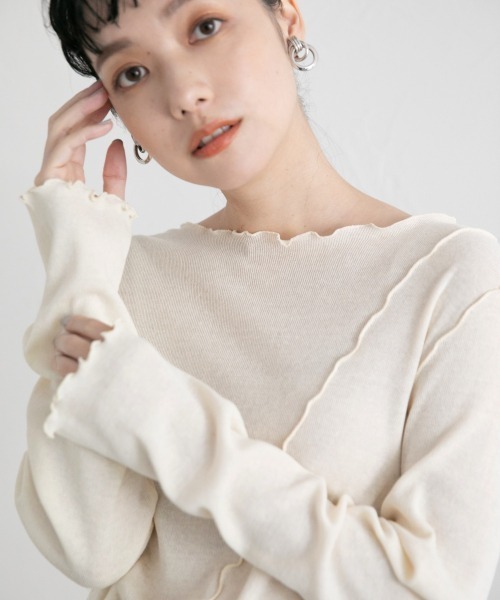 LOWRYS FARM(ローリーズファーム)の「メロータイトLS 894966(Tシャツ/カットソー・レディース・ブラック/ブラウン/ブルー/アイボリー・FREE)」の17枚目の写真