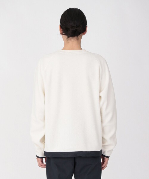 Education from Youngmachines（エデュケーションフロムヤングマシーン）の「【Education from Youngmachines】ボアコンビ ラグランプルオーバー（Tシャツ/カットソー・メンズ・ブラック/オフホワイト・S/M/L）」の7枚目の写真