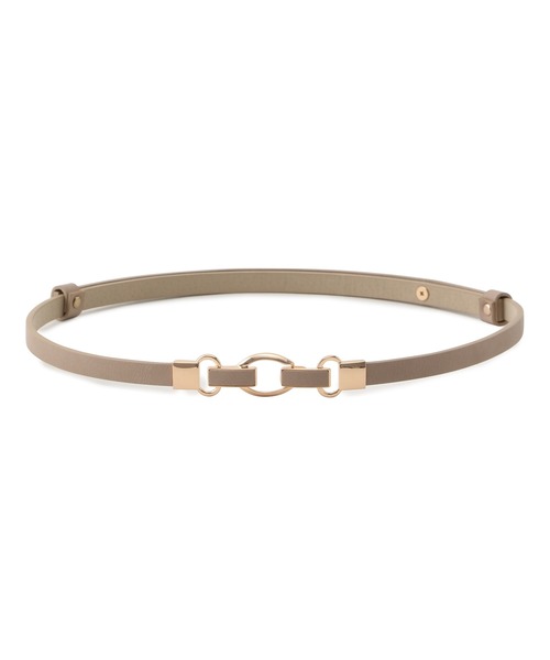 VIS（ビス）の「10mm幅スリーオーバルスライドベルト（ベルト・レディース・ブラック/ダークブラウン/ベージュ/オリーブ/その他・FREE）」の4枚目の写真