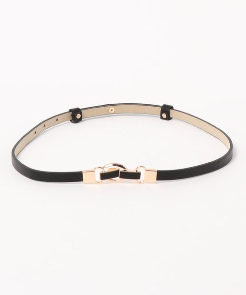 VIS（ビス）の「10mm幅スリーオーバルスライドベルト（ベルト・レディース・ブラック/ダークブラウン/ベージュ/オリーブ/その他・FREE）」の6枚目の写真