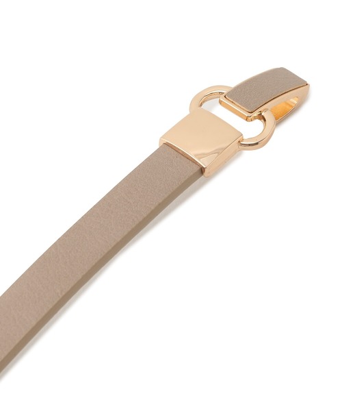 VIS（ビス）の「10mm幅スリーオーバルスライドベルト（ベルト・レディース・ブラック/ダークブラウン/ベージュ/オリーブ/その他・FREE）」の9枚目の写真