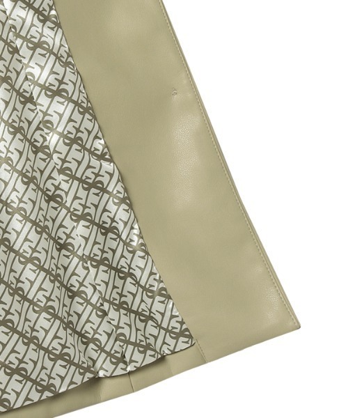 EIMY ISTOIRE（エイミーイストワール）の「エコレザーパフスリーブジャケット（テーラードジャケット・レディース・ホワイト/ブラック/グリーン系その他2・SMALL/MEDIUM）」の16枚目の写真