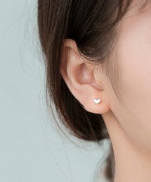 F&D : ベリースモールハートピアス Silver925