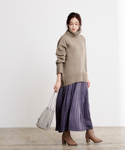ur&#39;s - 【ur&#39;s】ユアーズ ニットセータートップス シンプル 大人可愛い　無地 春秋 ur's - ur's ☆オーバー ニットの通販 by stella_halou's shop