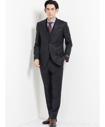 renoma | ＊レノマ オム/renoma HOMME レダ/REDA SUPER110'S チェック柄 ビジネスセットアップ2ボタン3ピーススーツ(スーツセット)