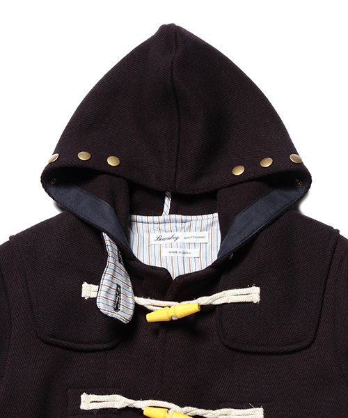 BEAMS BOY(ビームスボーイ)の「BEAMS BOY / ヘリンボーン ウールダッフル(ダッフルコート・レディース・ネイビー/レッド/チャコールグレー・ONE SIZE)」の4枚目の写真