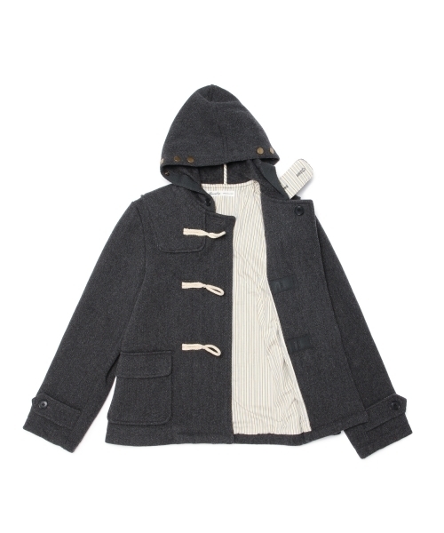 BEAMS BOY(ビームスボーイ)の「BEAMS BOY / ヘリンボーン ウールダッフル(ダッフルコート・レディース・ネイビー/レッド/チャコールグレー・ONE SIZE)」の20枚目の写真