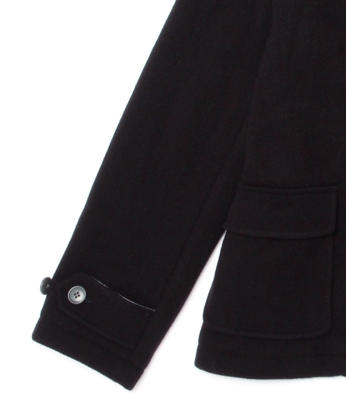 BEAMS BOY(ビームスボーイ)の「BEAMS BOY / ヘリンボーン ウールダッフル(ダッフルコート・レディース・ネイビー/レッド/チャコールグレー・ONE SIZE)」の15枚目の写真