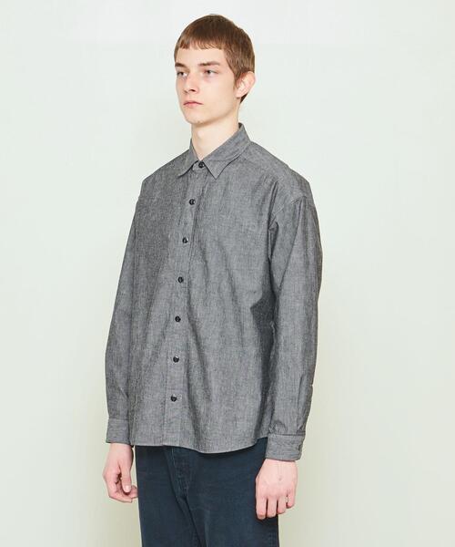 UNITED ARROWS & SONS(ユナイテッドアローズアンドサンズ)の「UNITED ARROWS & SONS(ユナイテッドアローズ&サンズ)ESSENTIAL SHAMB SHIRT†(シャツ/ブラウス・メンズ・ブラック/コバルトブルー・XL/L/M/S)」の4枚目の写真