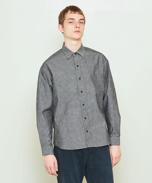 UNITED ARROWS & SONS(ユナイテッドアローズアンドサンズ)の「UNITED ARROWS & SONS(ユナイテッドアローズ&サンズ)ESSENTIAL SHAMB SHIRT†(シャツ/ブラウス・メンズ・ブラック/コバルトブルー・XL/L/M/S)」の7枚目の写真