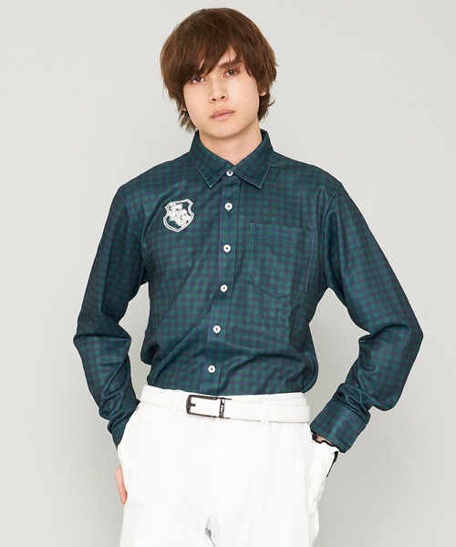 FILA（フィラ）の「【FILA GOLF/フィラゴルフ】チェック柄 長袖シャツ