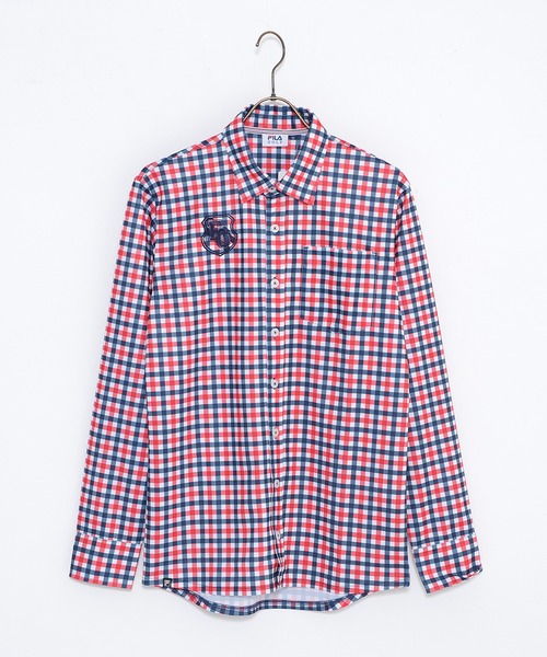 FILA GOLF チェック柄 長袖シャツ Lサイズ FILA（フィラ）の「【FILA GOLF/フィラゴルフ】チェック柄 長袖シャツ