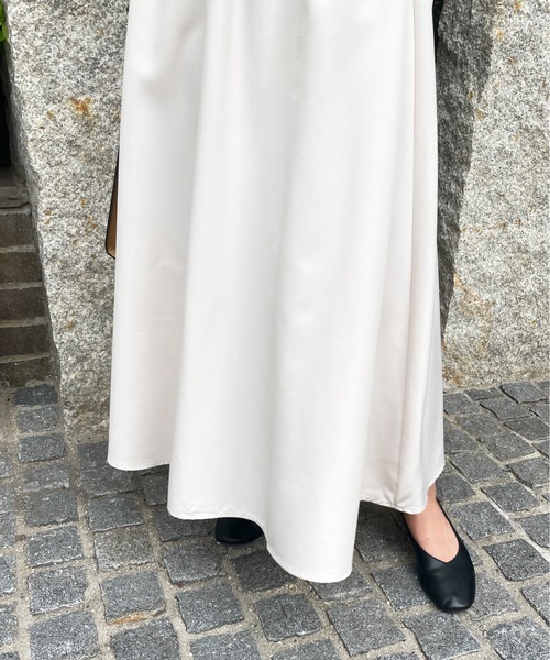 StyleSea（スタイルシー）の「Aラインフレアスカート（スカート・レディース・ブラック/カーキ/アイボリー/ライトベージュ/アイボリー系/カーキ系/ブラック系・FREE/MEDIUM）」の12枚目の写真