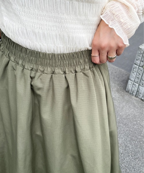 StyleSea（スタイルシー）の「Aラインフレアスカート（スカート・レディース・ブラック/カーキ/アイボリー/ライトベージュ/アイボリー系/カーキ系/ブラック系・FREE/MEDIUM）」の13枚目の写真