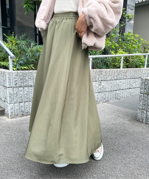 StyleSea（スタイルシー）の「Aラインフレアスカート（スカート・レディース・ブラック/カーキ/アイボリー/ライトベージュ/アイボリー系/カーキ系/ブラック系・FREE/MEDIUM）」の14枚目の写真