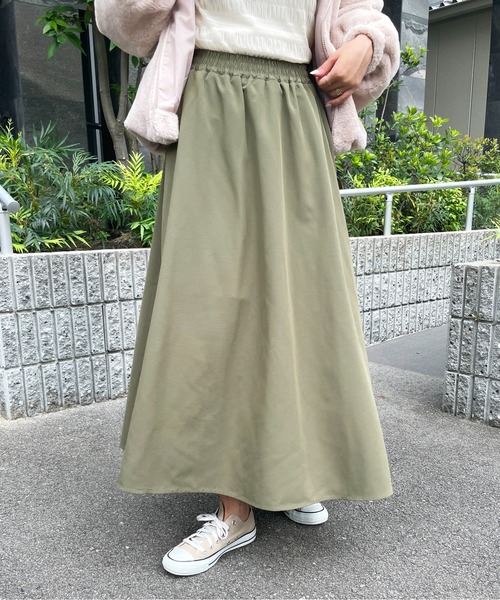 StyleSea（スタイルシー）の「Aラインフレアスカート（スカート・レディース・ブラック/カーキ/アイボリー/ライトベージュ/アイボリー系/カーキ系/ブラック系・FREE/MEDIUM）」の15枚目の写真