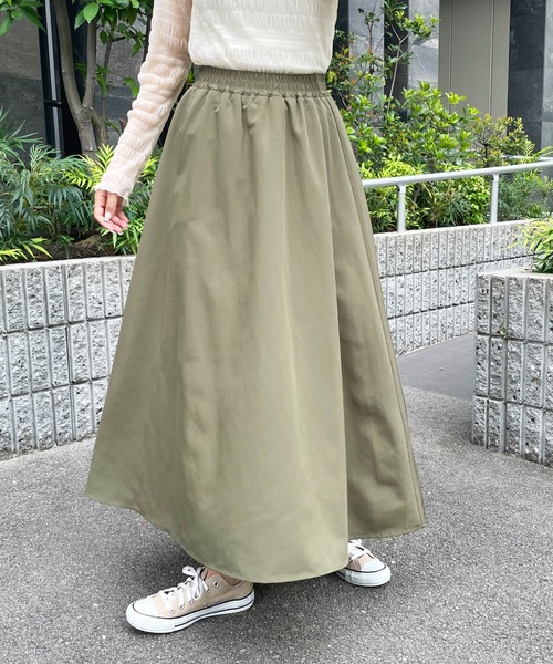 StyleSea（スタイルシー）の「Aラインフレアスカート（スカート・レディース・ブラック/カーキ/アイボリー/ライトベージュ/アイボリー系/カーキ系/ブラック系・FREE/MEDIUM）」の16枚目の写真