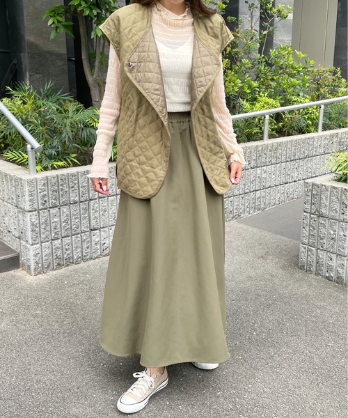 StyleSea（スタイルシー）の「Aラインフレアスカート（スカート・レディース・ブラック/カーキ/アイボリー/ライトベージュ/アイボリー系/カーキ系/ブラック系・FREE/MEDIUM）」の19枚目の写真