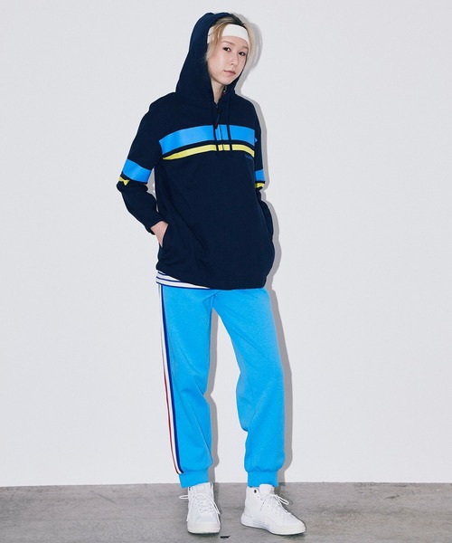 Bonjour Girl（ボンジュールガール）の「【Bonjour Girl/ボンジュールガール】BGラインジップアップパーカー（パーカー・レディース・グレー/ホワイト/ネイビー・FREE）」の3枚目の写真