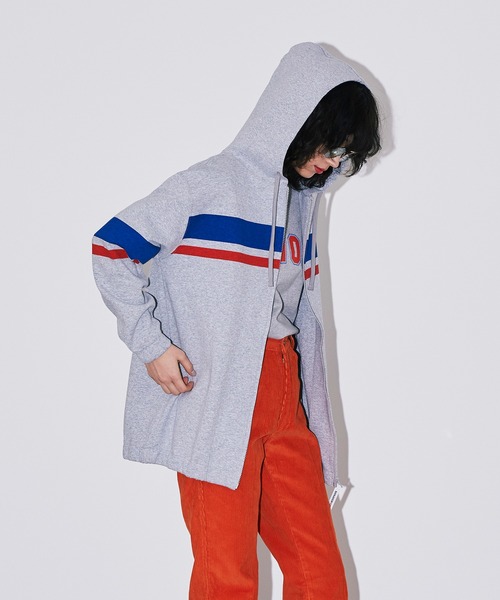 Bonjour Girl（ボンジュールガール）の「【Bonjour Girl/ボンジュールガール】BGラインジップアップパーカー（パーカー・レディース・グレー/ホワイト/ネイビー・FREE）」の13枚目の写真