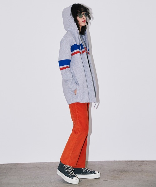 Bonjour Girl（ボンジュールガール）の「【Bonjour Girl/ボンジュールガール】BGラインジップアップパーカー（パーカー・レディース・グレー/ホワイト/ネイビー・FREE）」の21枚目の写真