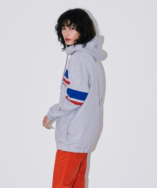 Bonjour Girl（ボンジュールガール）の「【Bonjour Girl/ボンジュールガール】BGラインジップアップパーカー（パーカー・レディース・グレー/ホワイト/ネイビー・FREE）」の4枚目の写真