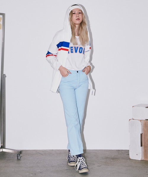 Bonjour Girl（ボンジュールガール）の「【Bonjour Girl/ボンジュールガール】BGラインジップアップパーカー（パーカー・レディース・グレー/ホワイト/ネイビー・FREE）」の17枚目の写真