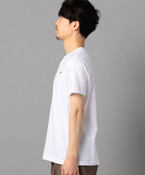 LACOSTE（ラコステ）の「【LACOSTE/ラコステ】Vネック スリムTシャツ (TH632EM)（Tシャツ/カットソー・メンズ・ホワイト/ネイビー/ブラック・M/S/XL/L）」の5枚目の写真