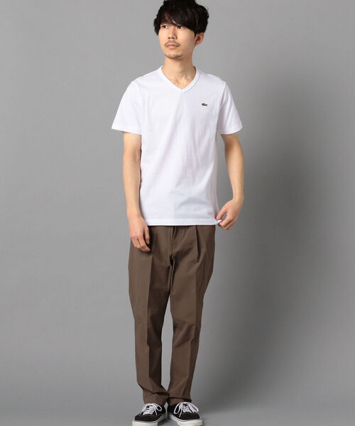 LACOSTE（ラコステ）の「【LACOSTE/ラコステ】Vネック スリムTシャツ (TH632EM)（Tシャツ/カットソー・メンズ・ホワイト/ネイビー/ブラック・M/S/XL/L）」の13枚目の写真